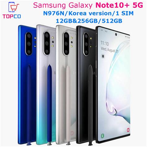 Samsung Galaxy Note10 5g Note10 Plus N976n 256gb512gb Original Mobile