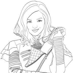 Secured to a partially lined, double pronged alligator clip with a no slip grippie to help keep it in place in the hair. Top 10 Disney Descendants 2 Coloring Pages | Descendientes ...