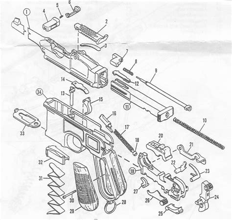 A Drawing Mauser C96 Bisgaard And Nielsen