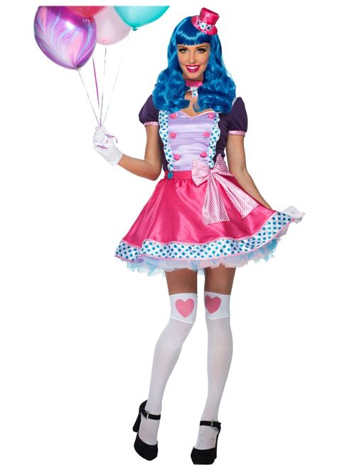 candy clown bubble gum women costume clown costumes
