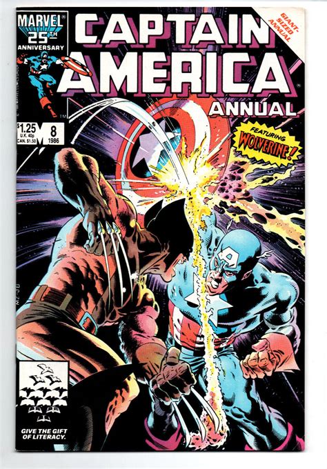 Captain America Annual Vs Wolverine Mike Zeck Cover Key