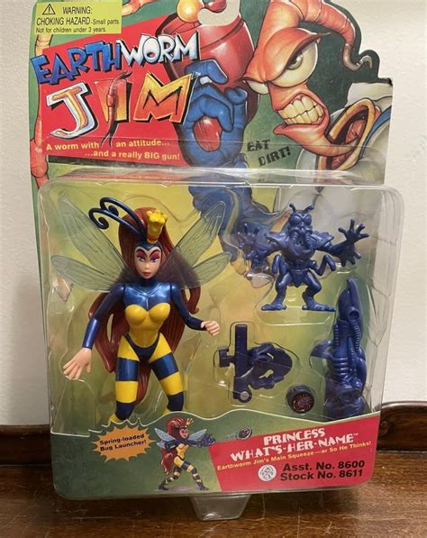 Earthworm Jim Vintage 1994 Princess Whats Her Name Action Etsy