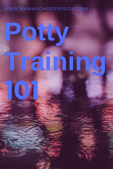 Potty Training 101 Home Mamarohrerspride