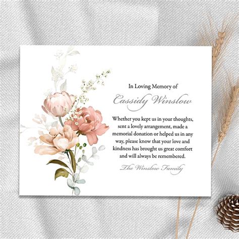 Printed Funeral Memorial Cards With Photo Customized With Your Photo