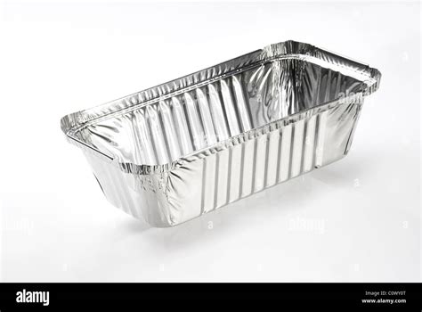 Silver Foil Food Container Stock Photo Alamy