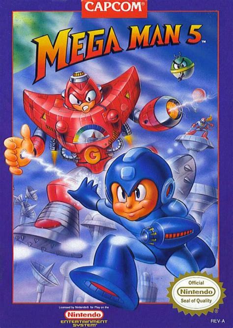 Mega Man 5 Cover Artwork