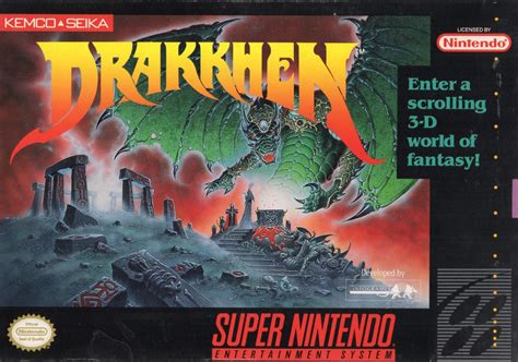 Drakkhen 1991 Snes Box Cover Art Mobygames
