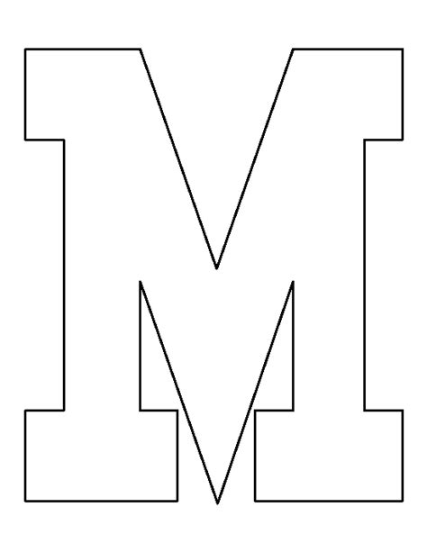 Large printable block letters template. Pin on Printable Patterns at PatternUniverse.com