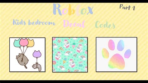 Bloxburg Kids Room Decals