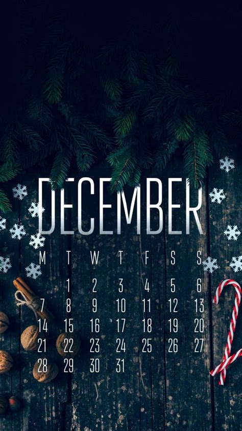 December Calendar Iphone Wallpaper Iphone Wallpapers Iphone Wallpapers