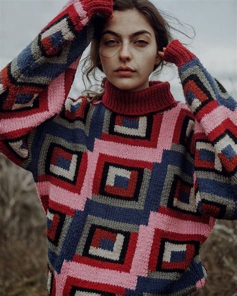 The Knit Edit On Instagram “needed This Bold Pattern On This Sleepy Sunday… Outdoor Fashion