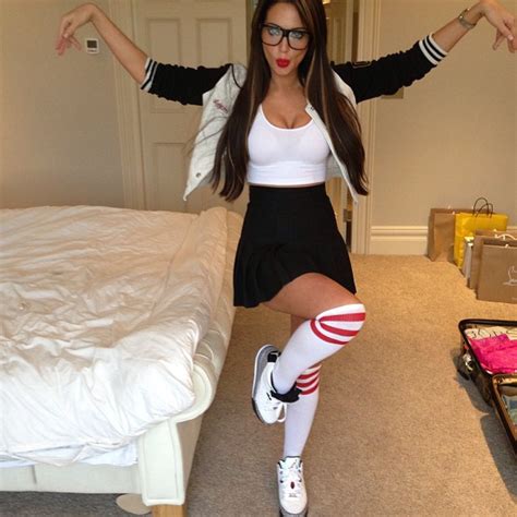 Tulisa Does Ghetto Geek In Series Of Instagram Photos Of Her Dressed In Cheerleaders Outfit