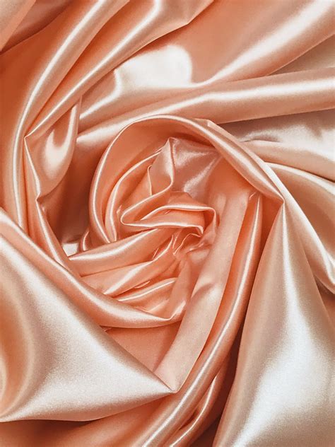 Peach Bridal Satin Sal Tex Fabrics Inc