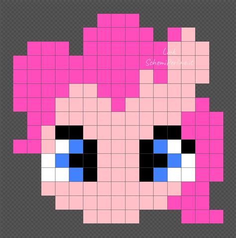 Pinkie Pie Delle My Babe Pony Disegno Facile Con Le Pyssla X SchemiPerline It Pixel