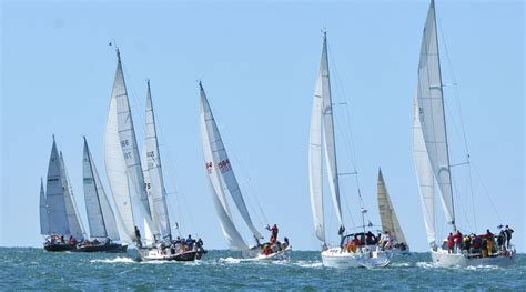 Boats Head Out Into Choppy Seas In The Annual Figawi Race From Hyannis