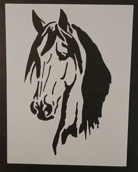 Horse Head Stencil My Custom Stencils