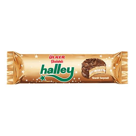 Ülker Halley Bisküvi Çikolata Kaplı Marshmallow 66 G A101
