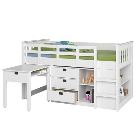 Check spelling or type a new query. CorLiving Madison Single/Twin Loft Bed with Desk and Storage