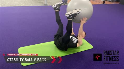 Radstar Fitness Stability Ball V Pass Core Exercise Youtube