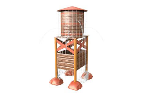 Wooden Water Tower Farm Aquadrolics