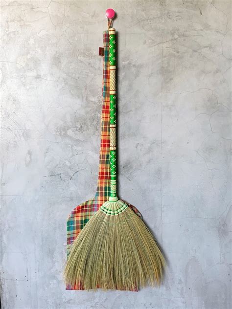 Thai Traditional Grass Broom Witch Broom Handmade Sweeper Etsy