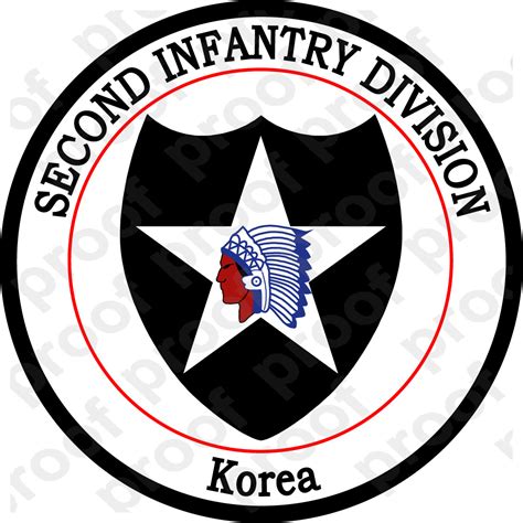 Sticker Us Army Unit 2nd Infantry Division Korea Mc Graphic Decals