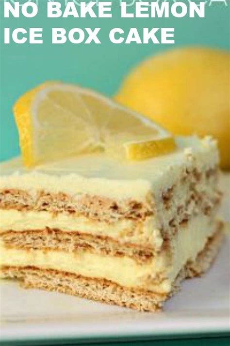 No Bake Lemon Ice Box Cake Eclair Cake Recipe Recipe Lemon