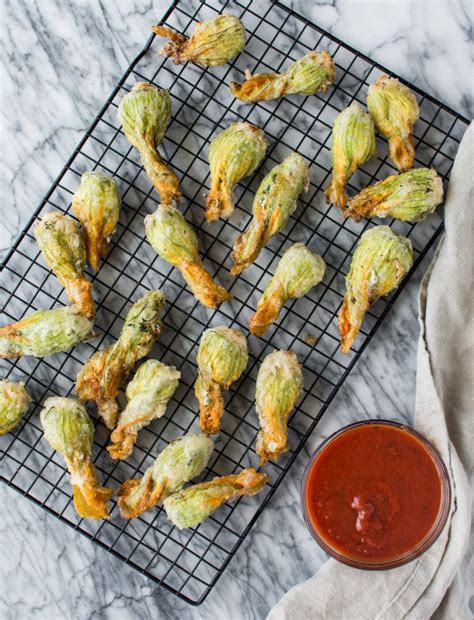 Ricotta And Herb Stuffed Squash Blossoms With Spice Seasonal Food Blog Spring Snacks Spring