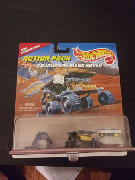 Hotwheels action pack jpl sojourner mars rover 1997 w/date 4 of july 1997. Action Pack JPL Sojourner Mars Rover Hot Wheels (With ...
