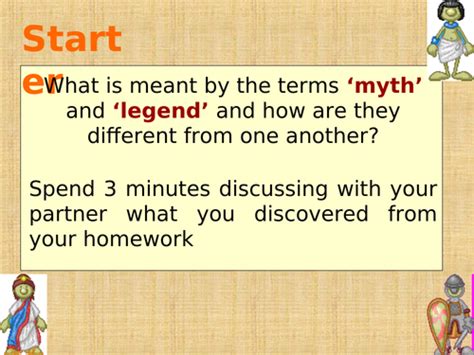 Introduction To Myths And Legends Teaching Resources