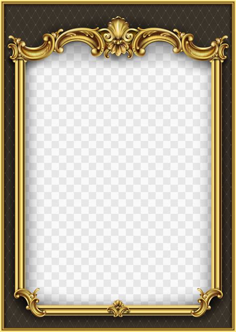 Golden Ornamental Frame With Pattern 1220955 Vector Art At Vecteezy