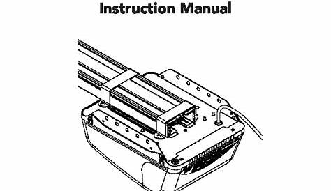 precision garage door opener manual