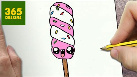 How to draw a cute donut with sugar. COMMENT DESSINER JE GUIMAUVE KAWAII ÉTAPE PAR ÉTAPE ...