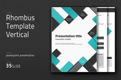 Note Powerpoint Template Vertical Presentation Templates Creative