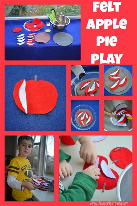 Felt Apple Pie Pretend Play