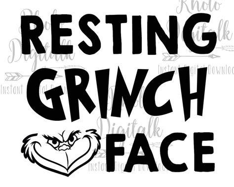 Resting Grinch Face Svg Svg Images Collections