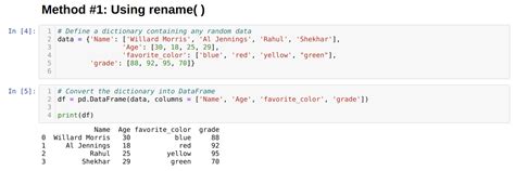 Python Dataframe Rename Column Names