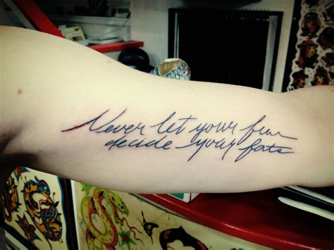 Inner Arm Ink By Lifetime Tattoo Denver Never Let Your Fear Decide