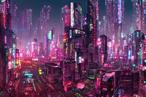 Stunning Panorama Of Neo Tokyo A Futuristic Cyberpunk Stable Diffusion