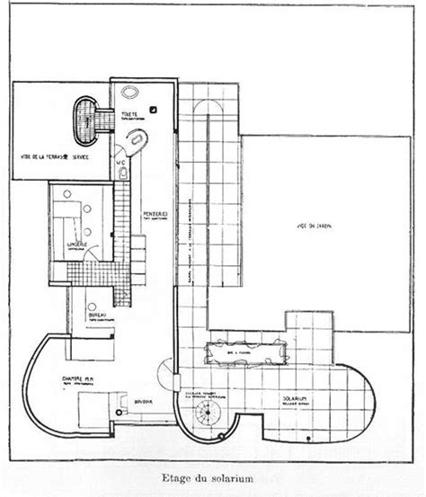 Le Corbusier Villa Savoye Floor Plans
