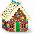 Premium Vector | Cartoon gingerbread house