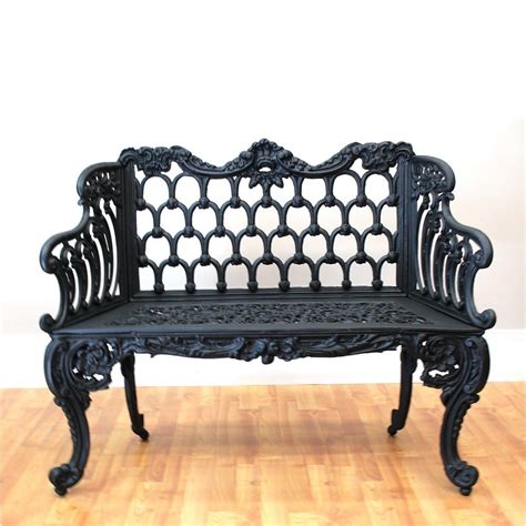 Pair Of Garden Bench Love Seats Colonial Or Victorian Vintage Etsy