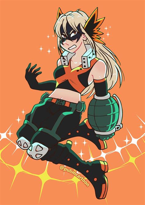 Katsuki Bakugou Female Version By Pulimcartoon On Deviantart In 2020 Hero Costumes My Hero