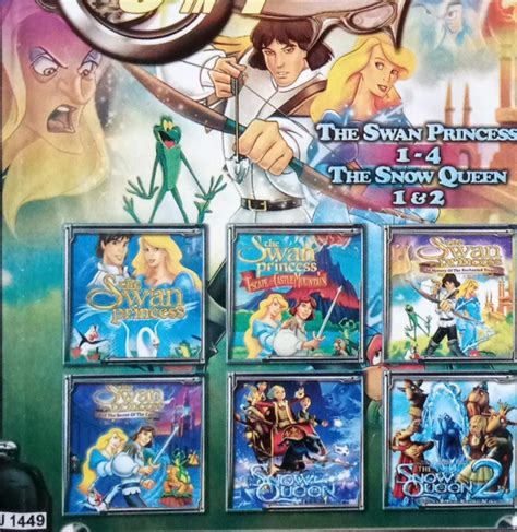 Dvd English Cartoon Movie The Swan Princess The Snow Queen All In 1