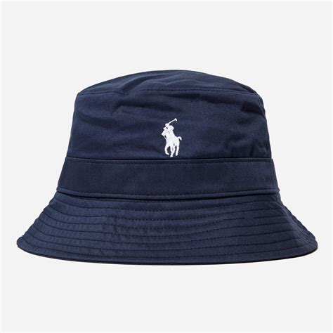 Polo Ralph Lauren Bucket Hat In Navy Blue For Men Lyst