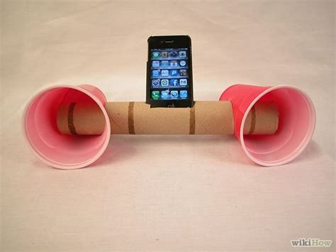 When you place the iphone into the diy stand the speaker points directly into the cardboard tube. Make Paper Cup iPhone Speakers | Simple life hacks, Amazing life hacks