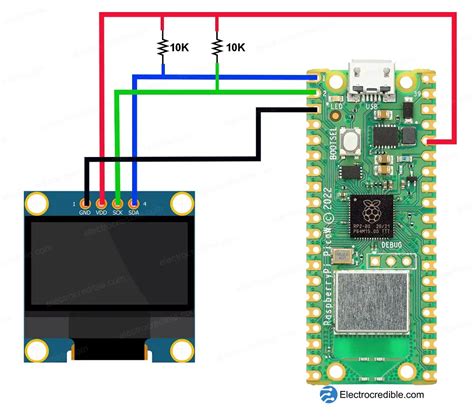 Raspberry Pi Pico With SSD1306 OLED Display MicroPython Example