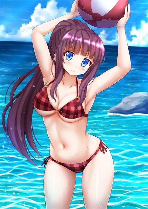 artistic hot anime girls in bikinis