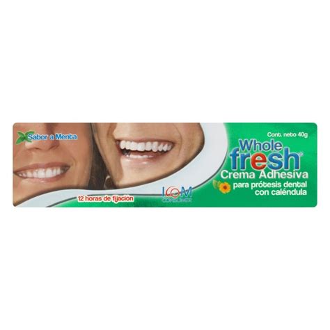 Crema Adhesiva Whole Fresh Menta 40 Gr