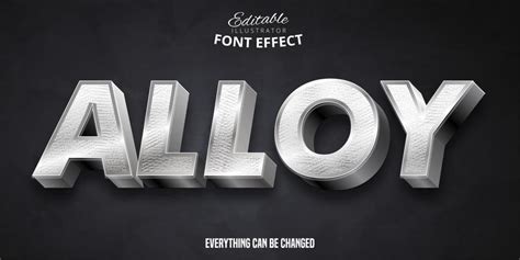 Metallic Font Vector Art Icons And Graphics For Free Download